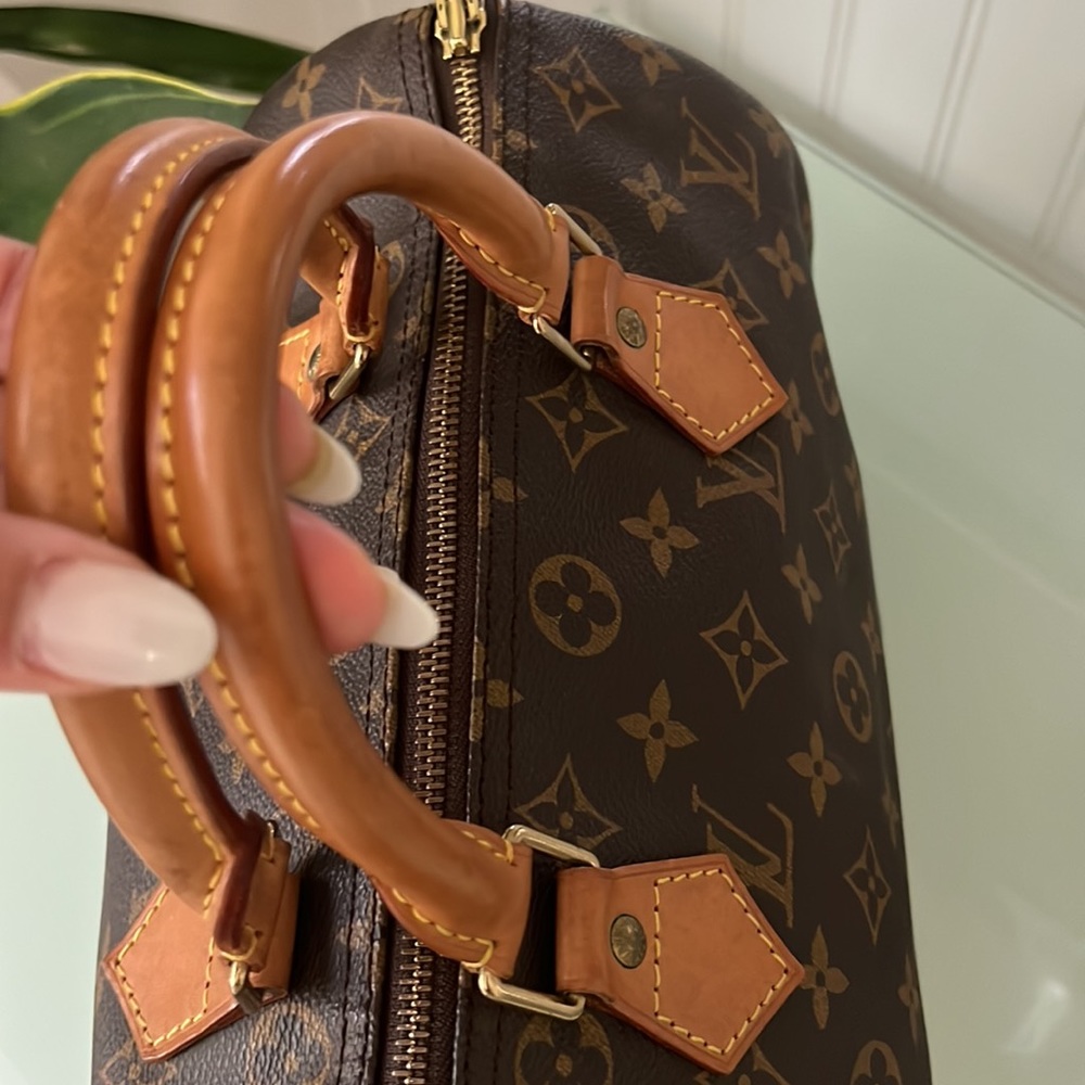 Authentic Louis Vuitton Monogram Speedy 30 Hand Boston Bag  travel hand bag - Picture 5 of 12